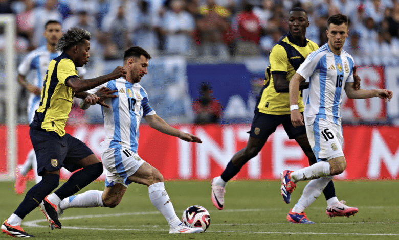 Argentina vs. Ecuador: Messi jugó algunos minutos en la victoria albiceleste en Chicago.